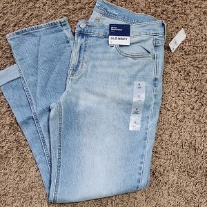 Old Navy- "Wow Boyfriend" Light Blue Straight Leg Jeans